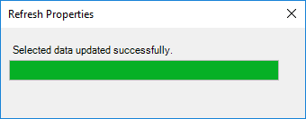 Refresh Completed Refresh Properties