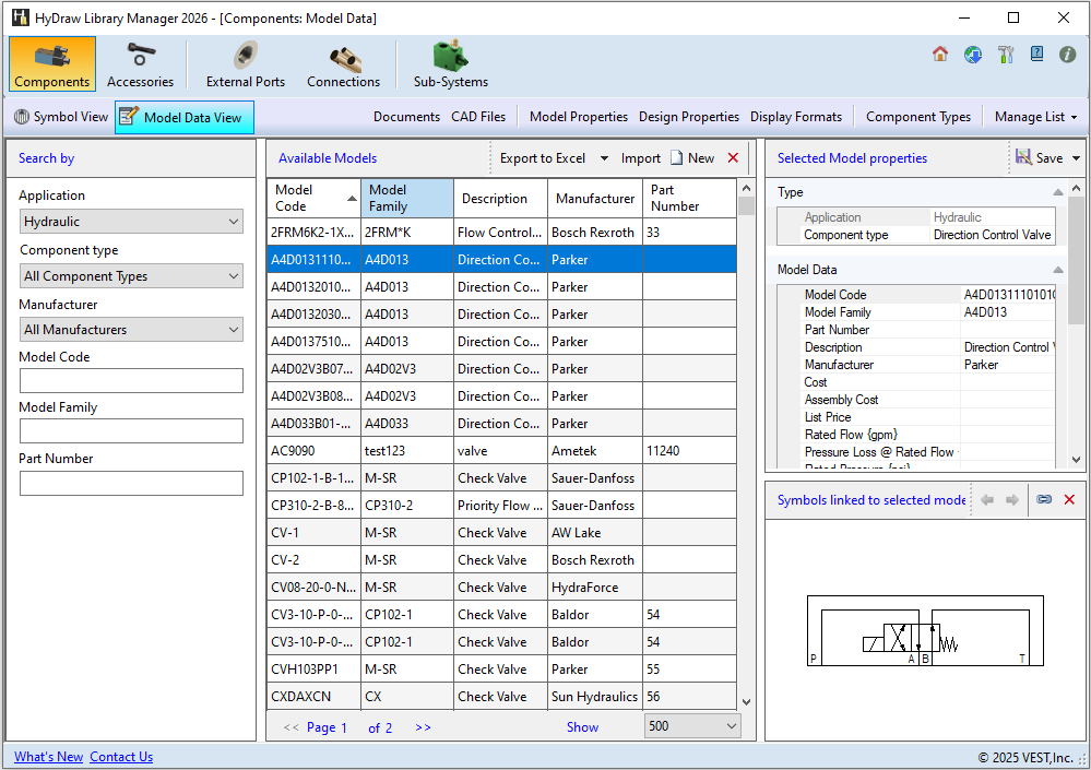 Components - Model Data View