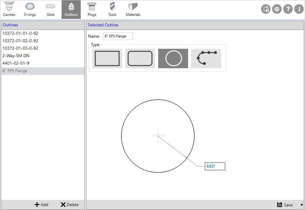Modwing Outline Modify Circular Outlines