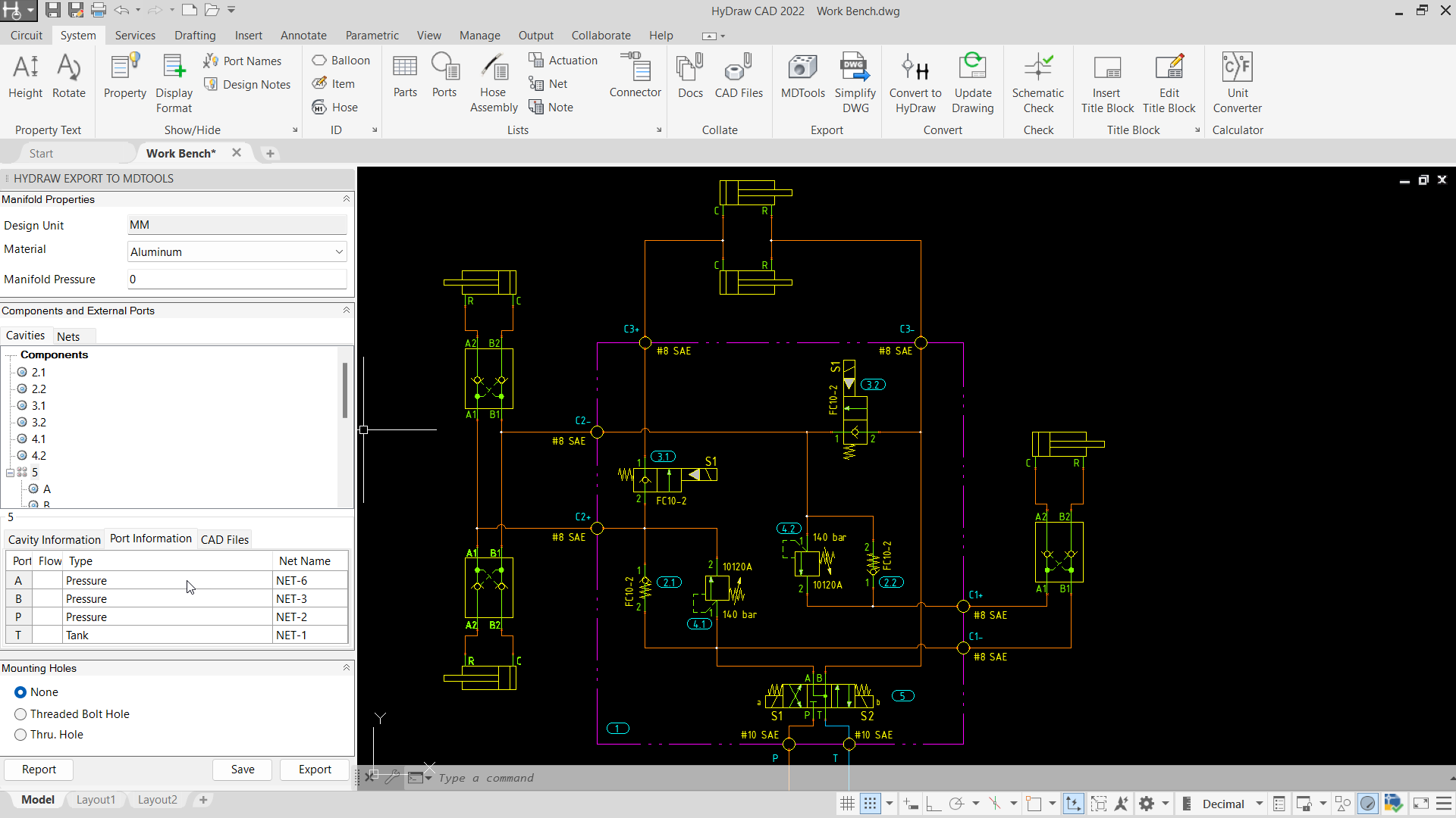 HyDraw CAD Hydraulic Circuit Diagram Design Software