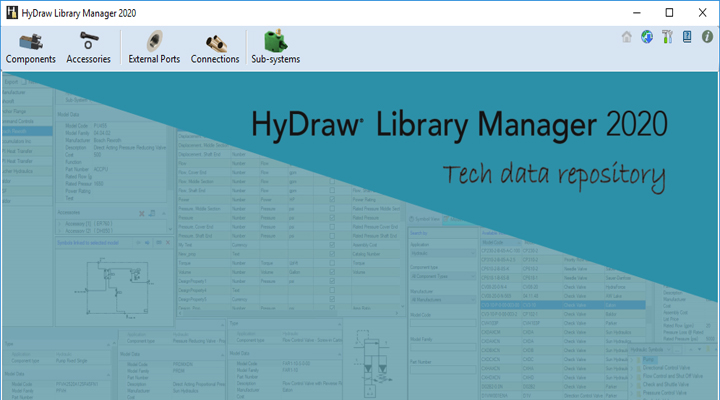 Manage your HyDraw CAD Library: component types, properties HyDraw Library Manager Basics
