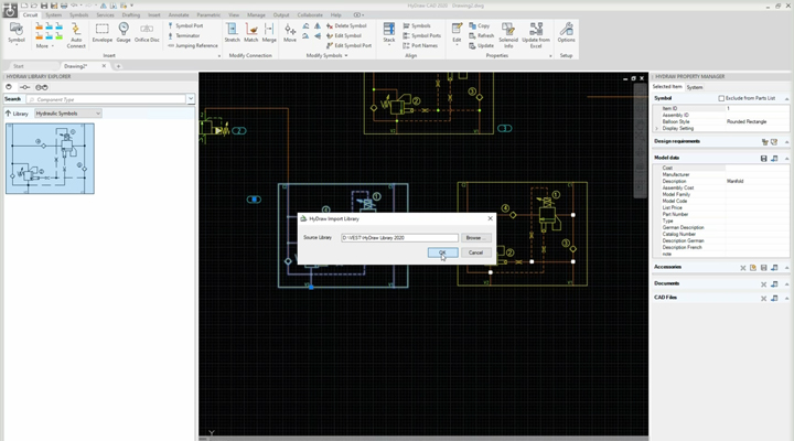 Link component model code to corresponding technical documentation. How to add Data sheets into your HyDraw database