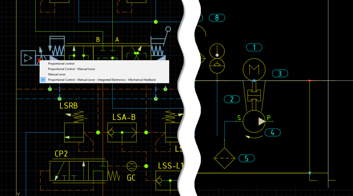 Using Dynamic Symbols in HyDraw CAD