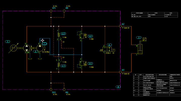 Design Smart and Intelligent Hydraulic Circuits. How to Design an Electro-Hydrostatic Actuation System with HyDraw CAD
