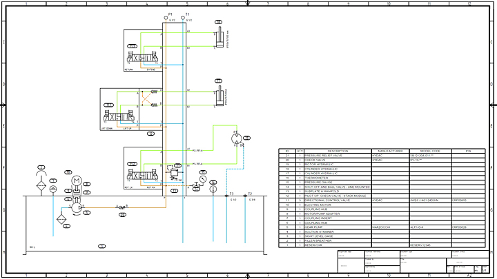 How to Design a Power Unit Circuit Diagram with HyDraw CAD