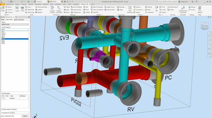 MDTools hydraulic manifold design software boosts productivity and
helps ensure error-free designs. Hydraulic manifold design with MDTools