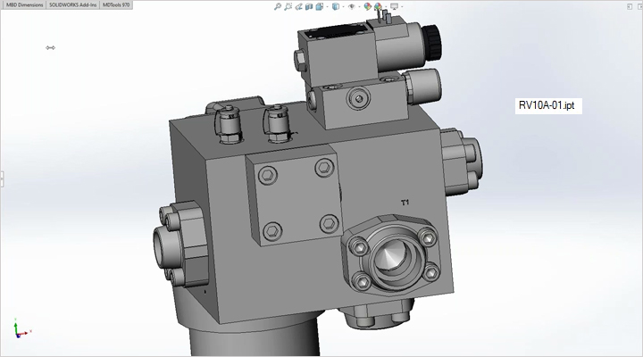 Design, verify and assemble a manifold block. Hydraulic Manifold Design with MDTools - 3