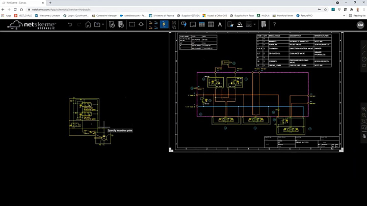 Create hydraulic circuits within a browser choosing from over 18K online symbols (and much more). Hydraulic Schematics Design with NetSkeme Hydraulic (July '21 Release)
