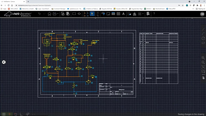Hydraulic Schematics Design with NetSkeme Hydraulic How to easily design a hydraulic circuit on the cloud using NetSkeme