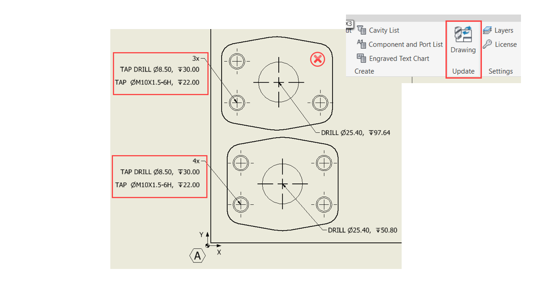 Update Grouping within a Footprint